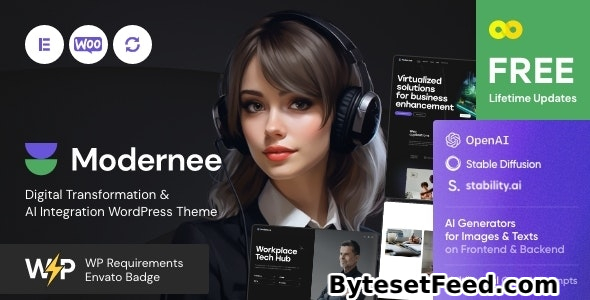 Modernee v1.0 - AI Integration & Digital Transformation WordPress Theme