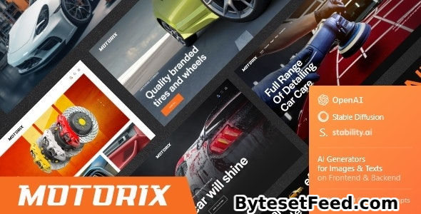 Motorix v1.0 - Car Repair, Shop & Detailing WordPress Theme