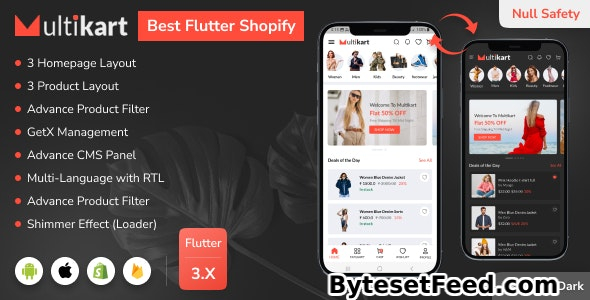 Multikart v2.0 - Best Shopify Flutter E-commerce Full App