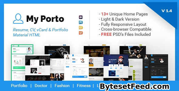My Porto - Resume and vCard HTML Template