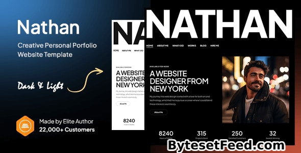 Nathan - Creative Personal Portfolio Website Template