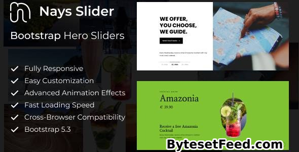 Nays Slider - Bootstrap Image Sliders