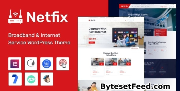 Netfix v1.2.1 - Broadband & Internet Services WordPress Theme