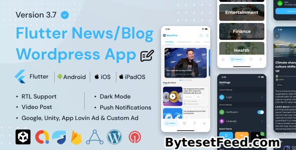 NewsPro v3.7 - Blog/News/Article App For Wordpress