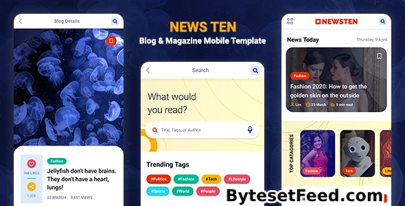 Newsten - Blog & Magazine Mobile HTML Template