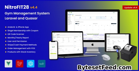 NitroFIT28 v4.4.1 - Fitness & Gym Management System