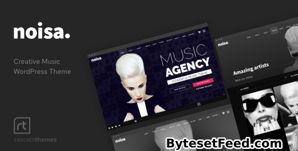 Noisa v2.6.0 - Music Producers, Bands & Events Theme for WordPress