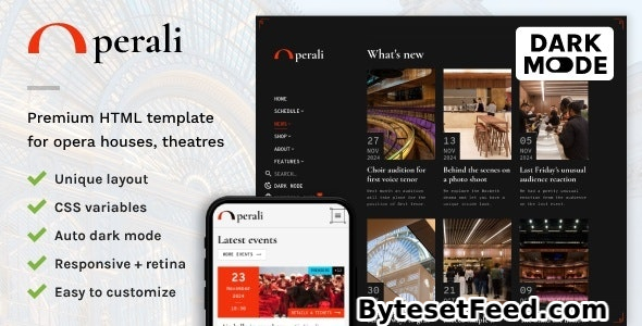 Operali - Theatre and Performing Arts HTML Site Template