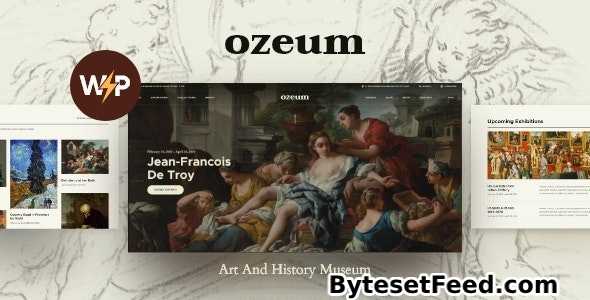 Ozeum v1.2.5 - Modern Art Gallery and Creative Online Museum WordPress Theme +RT