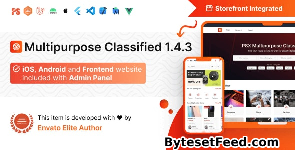 PSX v1.4.3.2 - Multipurpose Classified Flutter App with Frontend and Admin Panel