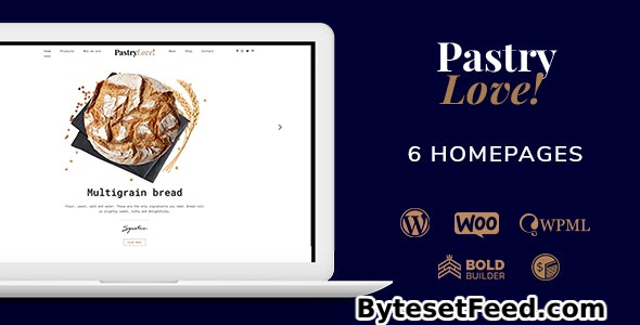 Pastry Love v1.2.9 - Bakery & Cake Shop WordPress Theme