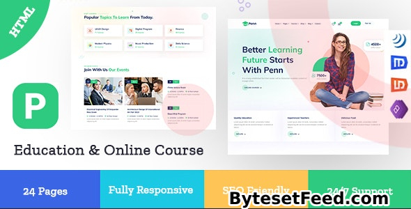 Penn - Education & Online Course HTML Template