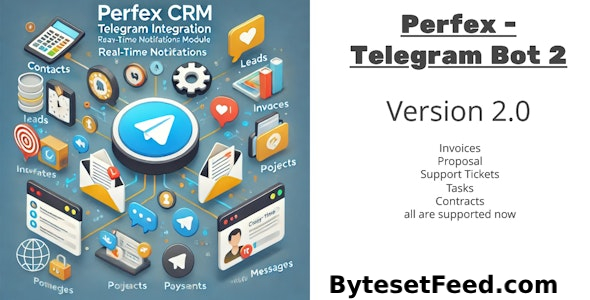 Perfex CRM and TelegramBot Notification Module v2.0