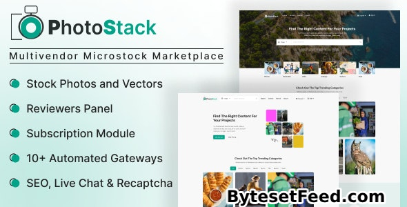 PhotoStack v1.0 - Multivendor Microstock Marketplace