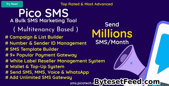 PicoSMS v5.6 - A Bulk SMS Marketing Tool - nulled