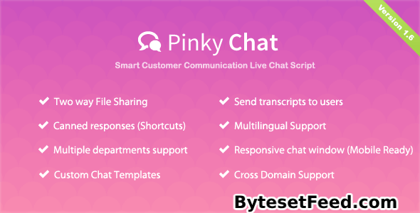 Pinky Chat v1.6 - Live Chat Support Script