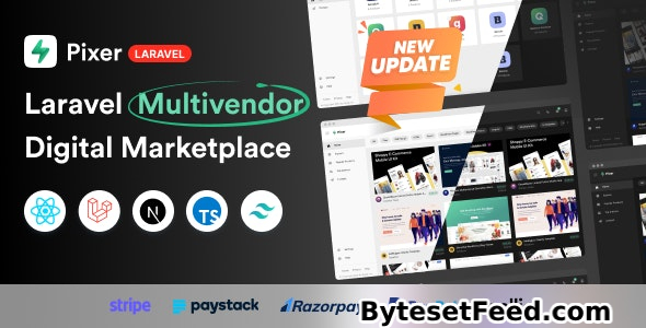 Pixer v6.3.0 - React Laravel Ecommerce Multivendor Digital Marketplac