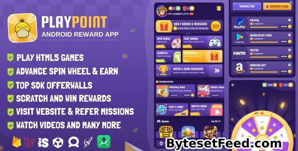 PlayPoint v1.3 - Android App with Admin Panel