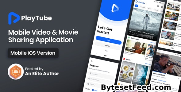 PlayTube IOS v1.9 - Sharing Video Script Mobile IOS Native Application