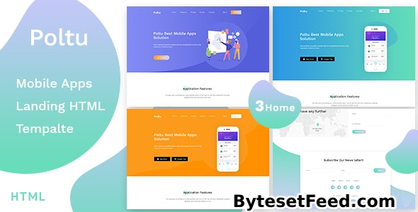 Poltu - Mobile App Landing HTML Template