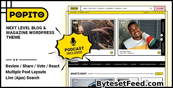 Popito v1.1.6 - Blog & Magazine WordPress Theme