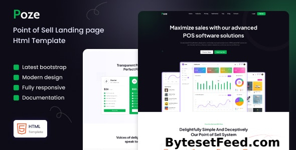 Poze - Point of Sale (POS) Landing Page HTML Template