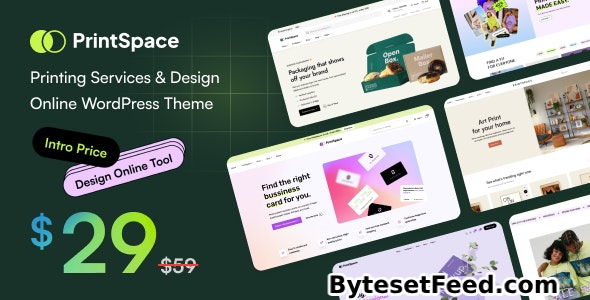 PrintSpace v1.0.8 - Printing Services & Design Online WooCommerce WordPress theme