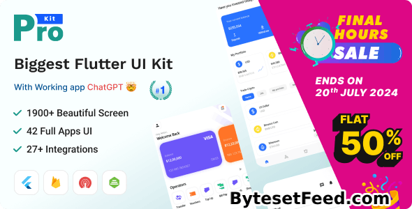 ProKit v6.7.0 - Best Selling Flutter UI Kit