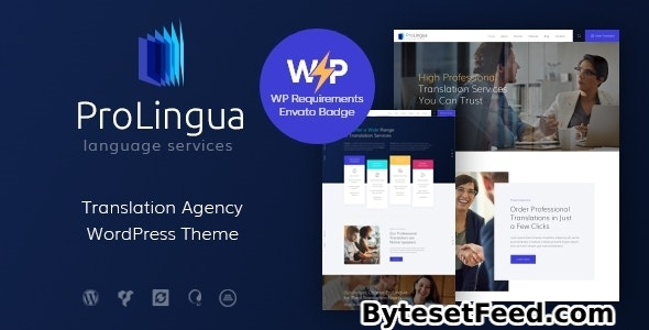 ProLingua v1.1.8 - Translation Services WordPress Theme