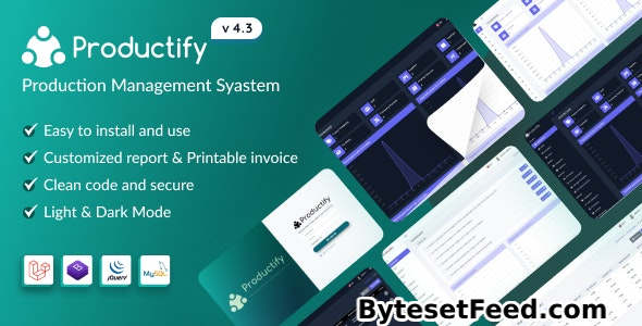 Productify v4.3 - Production Management System - nulled