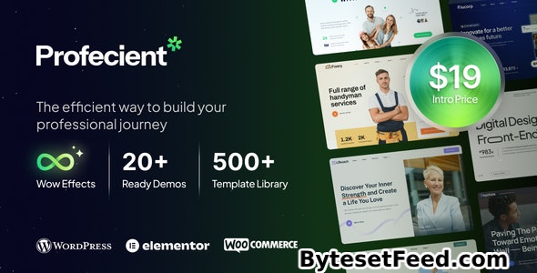 Profecient v1.0.1 - Multipurpose Elementor Business & WooCommerce WordPress Theme