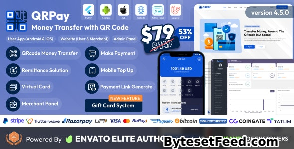 QRPay v4.5.0 - Money Transfer with QR Code Full Solution - nulled