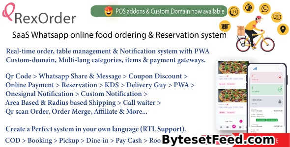 QrexOrder v3.1.9 - SaaS Restaurants / QR Menu / WhatsApp Online ordering / Reservation system - nulled