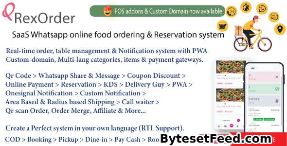 QrexOrder v3.2 - SaaS Restaurants / QR Menu / WhatsApp Online ordering / Reservation system - nulled