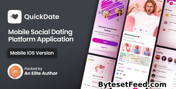 QuickDate IOS v2.3 - Mobile Social Dating Platform Application