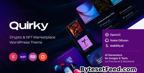 Quirky v1.14.0 - NFT, Token & Blockchain WCFM Marketplace WordPress Theme