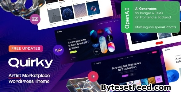 Quirky v1.15 - NFT, Token & Blockchain WCFM Marketplace WordPress Theme