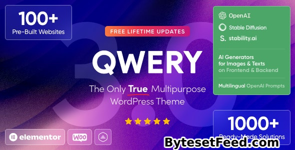 Qwery v3.1 - Multi-Purpose Business WordPress & WooCommerce Theme + ChatGPT