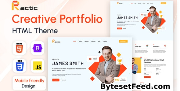 Ractic - Creative Portfolio HTML Template