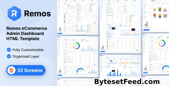 Remos - eCommerce Admin Dashboard HTML Template
