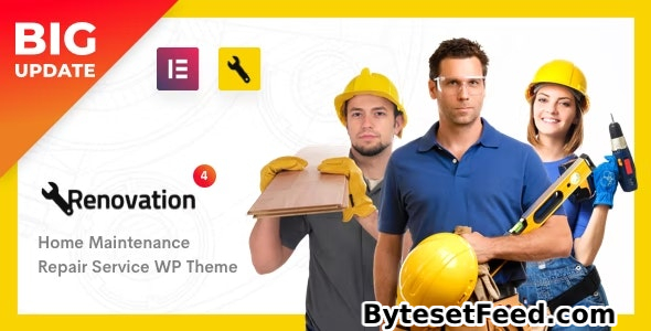 Renovation v4.4.9 - Repair Service, Home Maintenance Elementor WP Theme