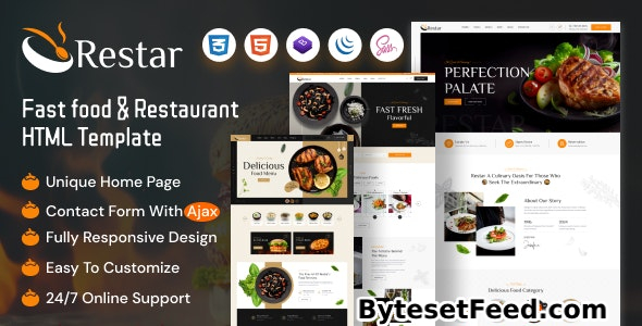 Restar - Fast Food & Restaurant HTML Template