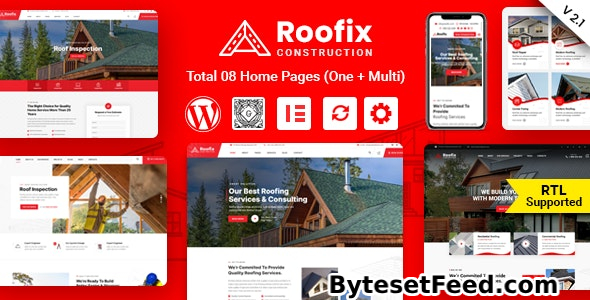 Roofix v2.1.5 - Roofing Services WordPress Theme