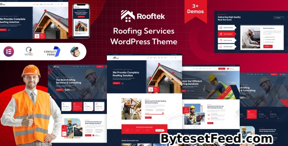Rooftek v1.0 - Roofing Services WordPress Theme