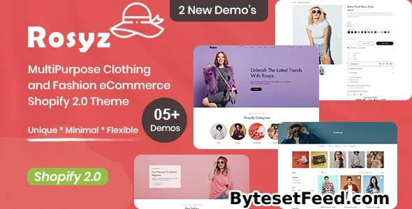 Rosyz - MultiPurpose Clothing and Fashion eCommerce Shopify 2.0 Theme