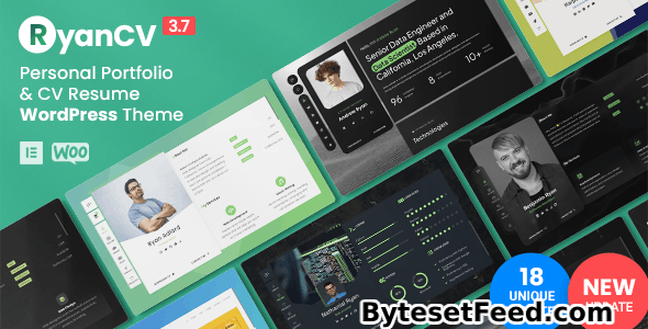 RyanCV v3.7.0 - Resume/CV/vCard Theme