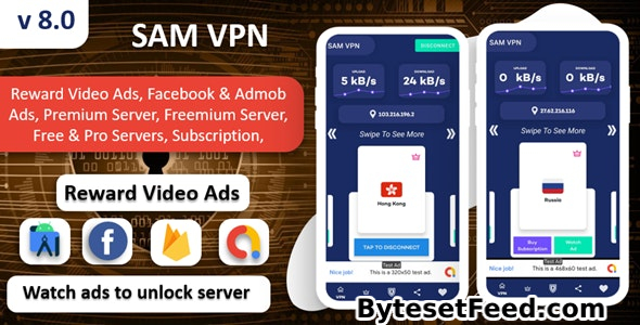 SAM VPN App v8.0 - Secure VPN and Fast Servers VPN