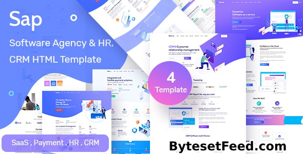 SAP - SaaS & HR Solution HTML Template