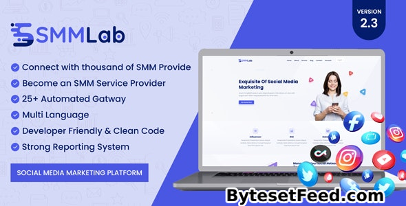 SMMLab v2.3 - Social Media Marketing SMM Platform - nulled