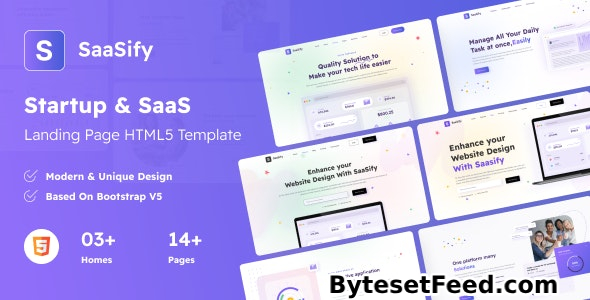 Saasify - Startup & SaaS Landing Page HTML5 Template